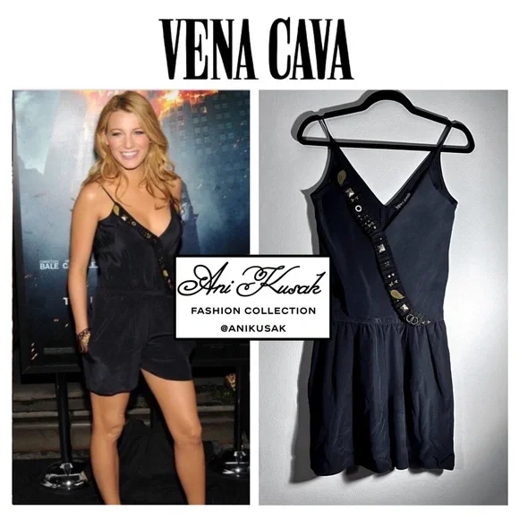 Vena Cava Silk Embellished Romper ASO Blake Lively - Picture 1 of 4